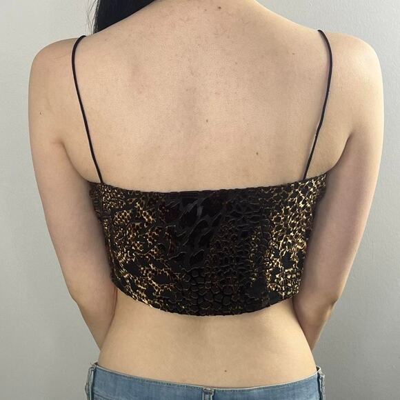 Windsor Draped Front Crop Top Size Medium Vintage Inspired Bratz Doll Retro - Picture 3 of 5